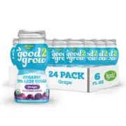 Good2Grow Organic Grape Flavored Juice for Kids - Grape Juice Bottles Bulk 24 Pa