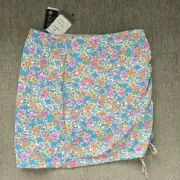 NWT Cotton On Women's Side Gathered Swim Skirt Multi Floral Size XL $50 10HL177