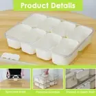 2 Pcs Divided Serving Tray with Lid and Handle Food Grade Snack Box numLw