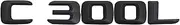 SCPCKZETZN Car Trunk Rear Emblems Badge Letters Alphabet Sticker C300L for C Class 190E W201 W202 W203 W204 W211 W210 W212