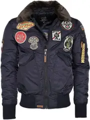 Top Gun 3032, textile jacket , color: Dark Blue , size: 3XL