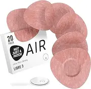 NOT JUST A PATCH Air Libre 3 Sensor Covers (20 Pack) - Thin, Strong and Light Adhesive Patches with Ultra-Hold 14 Day Adhesion, Durable Freestyle Libre 3 Sensor Covers