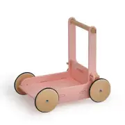 Moover Toys Classic Walker Pink Wooden Kids/Toddler Walking Toy Playset 12m+