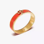 NWT Tory Burch Kira Enamel Bracelet Poppy Red Org $148