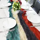 Table Runner Romantic Decorative Dining Table Cheesecloth Gauze Table Runner