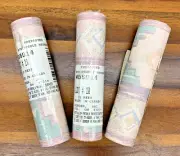 Vintage 80s 90s Abstract Pastel Wallpaper Pre-Pasted Border 15ft Lot Of 3 WB5014