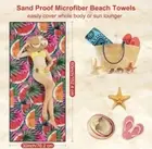 Microfiber Beach Towels - Fast Dry Sand Proof - 30” x 60”