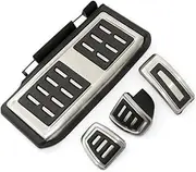 Pedals Pads For Touareg For Skoda For Seat (LHD) Car Brake Accelerator Footrest Pedal Pedal Pad Covers(4pieces A)