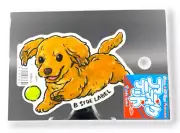 Dachshund Sticker Cute Puppy Dog Running Quirky Fun Japan B-Side Label