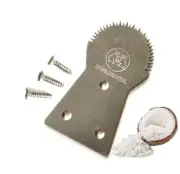 Coconut Scraper Grater Stainless Steel Shredder Serrated Grinder