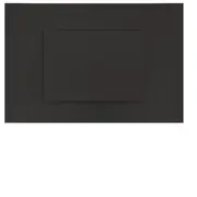 Hager Finesse Cable entry plate Matt Black - WBQSPCE-MB