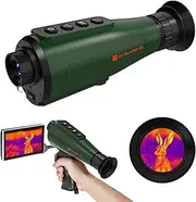 Thermal Monocular,384x288 (AI Super Resolution) H3 Thermal Monocular for Hunting,(800×600) Micro-OLED Display,IP66 Thermal Night Vision with Wi-Fi Hotspot/STA/MIC,12hrs+ Battery Powers