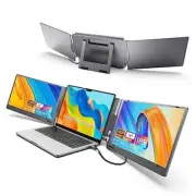 Triple Laptop Screen Extender, 14" 1080P FHD IPS Dual Portable Extended X90