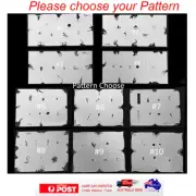 Reusable Airbrush Nail Art Stencils Sheets Pattern Popular Design Nails Stencil