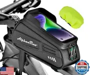 Alphantino Bike Phone Holder Bag - Waterproof Hard Case Large Capacity Top Tu