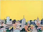 Maxwell & Williams Megan McKean Cities Tea Towel 50x70cm New York