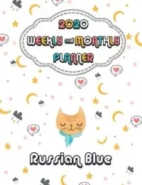 在飛比找博客來優惠-2020 Russian Blue Cat Planner: