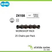 KMC Bike Chain - S1 - Single Speed - 1/2" X 1/8" X 112L - Connect Link - Brown