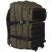 Green and Black MOLLE Assault Pack - Large Army Backpack Rucksack Bag 36L