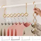 Space Saver Magic Hanger Clothes Coat Pant Metal Hooks Closet Organizer Storage