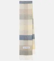 [Acne Studios] Acne Studios Vally checked wool-blend scarf One size multicoloured