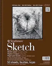 Strathmore 400 Series Sketch Pad, 11"x14" Wire Bound, 50 Sheets