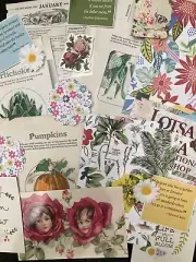 Assorted Floral Theme Papers (25 PCs) Junk Journals Scrapbook Card Making Crafts