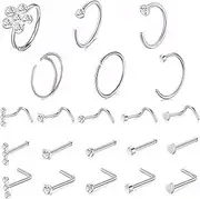 [DHFUCNKO] Nose Stud Gold Nose Ring, one size, Surgical Steel, No Gemstone