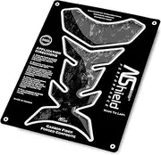 NShield Motorcycle Tank Pad Gas Tank Protector, 3D Motorcycle Tank Sticker Protector Decal Gas Oil Fuel Tank Pad Protector for Suzuki Kawasaki Honda Yamaha Ducati BMW - Forged Composite Carbon Fiber