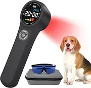 Dawfek Red Lght Ƭherapy Device for Dogs, 16x660nm+4x810nm+4x980nm, Portable Infrared ight Device Pets, Cold Light Ƭherpy Device for ain elie, Home Handheld Red Light Device for Dogs, Cat