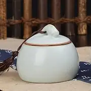 sealed lids, Creative Ceramics Storage Jars with Lid,Ceramic Tea Jar Vintage Chinese Style Storage Jars, Ceramic for Home Kitchen Dining Decoration,C(D)