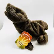 Folkmanis SEA LION PUP Realistic 9" Hand Puppet NEW W Tags Soft Chocolate Brown