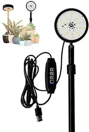 Grow Lights for Indoor Plants - 27.5 Inches Led Grow Light with 8 Brightness | Plant Lights Indoor, Full Spectrum Indoor Grow Lamp Adjustable Clip Plant Growing Lamp for Large Tall Plants