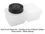 VW BUG GHIA THING SUPER BEETLE DUAL CIRCUIT MASTER CYLINDER RESERVOIR DUNE BUGGY