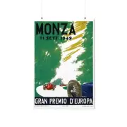 Monza 1949 European Grand Prix Formula One Racing Print, Vintage F1 Poster