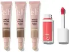 $34 SET 4 ELF CONTOUR, BRONZER, HIGHLIGHTER, CAMO LIQUID BLUSH PINKY PROMISE