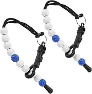 TOGEVAL 2Pcs Portable Golf Score Counter Bead Tool Lightweight Golfing Clicker with Buckle Design for Easy Carrying for Golf Enthusiasts and Scorekeeping