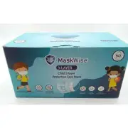 50 CT Kids 3 -Layer Face Mask Black