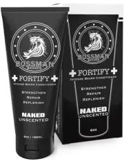 Fortify Intense Beard Conditioner for Men (Naked - Unscented) – Moisturizes, ...