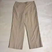 NWT Alfred Dunner 14P Pants Khaki Elastic Waist