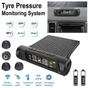 Tyre Pressure Monitoring System TPMS Wireless Trailer Tire Monitor +4 Sensors