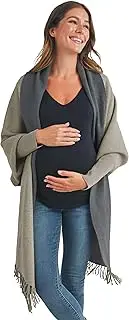 [LaClef] Womens Open Front Shawl Wrap Poncho Maternity Sweater Top