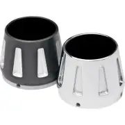 Hard Krome - 973-0120 - Vortaxx 3.5in. Front Billet Aluminum End Cap, BLACK