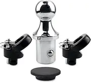 MiCCiKA 60618 Puck System Gooseneck Hitch Ball Kit Compatible with 2013-2023 Dodge RAM 2500 3500 2-5/16 Inch for Truck Bed with 2 Gooseneck Safety Chain Anchors 30000 Lbs GTW/ 7500 Lbs VTW