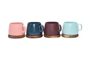 Classica Coffee Culture Coffee and Tea Cup with Coasters 250ml - Set of 4