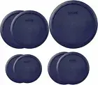 Pyrex Round Storage Cover, Blue Set Replacement Lids for Glass Bowl, 1 (6/7)...