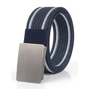Men's Military-Style Tactical Belt with Metal Buckle – Adjustable Polyester Webbing Belt for Outdoor, Work and Casual Wear