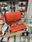 Michael Kors Bradshaw Medium Handbag Crossbody Satchel Purse Bag + Flat Wallet