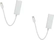 TEHAUX 2pcs USB C Ethernet Adapter Mbps Wired Network Card for Gaming Streaming Work Driver High Speed Connection for Laptops Tablets Design Stable Access