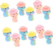 Operitacx Diy Animal Pen Set Pencil Extenders Caps Creative Stationery Enhance Writing Experience Soft Silicon